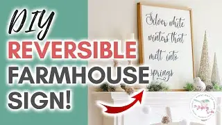 DIY Wood Signs With Frame | Farmhouse Sign DIY with Cricut or Cameo!