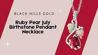 Timeless Elegance Meets July&rsquo;s Fiery Charm&mdash;Black Hills Ruby Pear July Birthstone Pendant Necklace