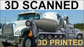 3D-сканирование, моделирование, анимация и печать автобетоносмесителя