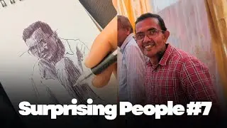 Spreading Some Happiness | Surprising People by Giving Them a Sketch #7