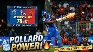 Kieron Pollard 70 (47) vs Royal Challengers Bangalore IPL 2017 ... ( Ball-by-Ball )|| #ipl |