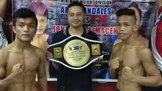 Ar ar Andales vs Jonathan Almacen| Mini Flyweight Championship