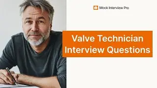 Valve Technician Interview Questions and Answers
