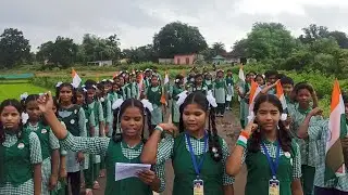 Independence day celebration in school #prabhatpheri #jaihind #littlearmy #students #nationbuilders 