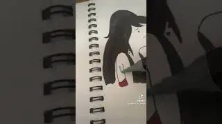Drawing Marceline from adventure time Moments #drawing #coloring #shorts #tiktok