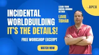 Award Winning Author Lavie Tidhar On Incidental Worldbuilding. #authors #writingworkshop