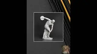 Ancient Greek Athlete Sculpture &ndash; Townley Discobolus Crafted in 12K Resin