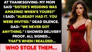 At thanksgiving: My mom said “sister’s wedding was great! When’s yours? I replied: “Had mine. You..