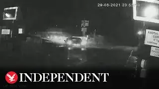 Drunk driver veers onto railway lines moments before train arrives at crossing