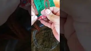 2°parte - ponto arraiolo e acabamento com franja.