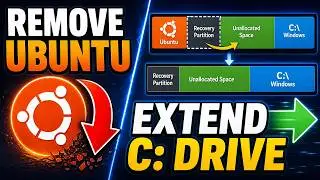 [FIX] Extend Volume Greyed Out After Uninstalling Ubuntu! (Merge Non-Adjacent Partition to C:)