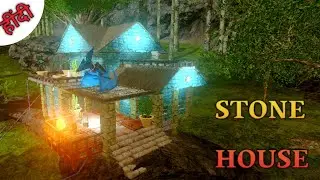 Unbelievable! How to Build a STONE HOUSE on Ark Mobile in 3 Easy Steps!