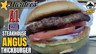 Hardee's&reg; Steakhouse Angus Thickburger Review! 🥩🏠🍔 | 2021| theendorsement