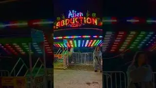 GRAVITRON! . . Wonder how many have 🤮 on this thing?#fairrides #countyfair #rollercoaster #gravity