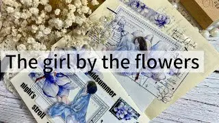 The girl by the flowers ✨🌸 Junk Journal Ideas for Relaxing & Satisfying Inspiration - ASMR Video