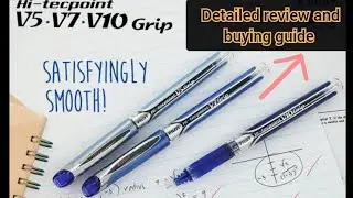 Pilot Hi-techpoint V Rollerball pens|| Pilot V10 vs Pilot V7 vs Pilot V5 || Which is best pen??
