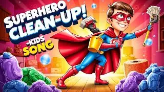 🦸&zwj;♂️ Superhero Clean-Up Song | Fun Kids Song for Cleaning Up! 🧹🎶