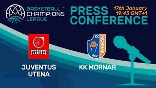 Juventus Utena v KK Mornar - Press Conference - Basketball Champions League