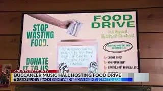 Buccaneer Music Hall to hosts food drive with live music