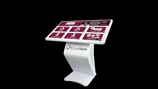University - College - School Campus Touch Screen Kiosk - Horizontal Demo Cloud Touch