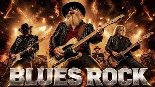AC/DC, ZZ Top, Stevie Ray Vaughan – Blues Rock Energy \& Heavy Guitar Legends