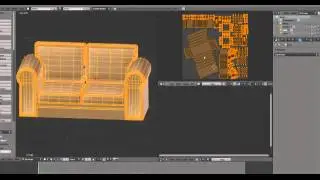 Sofa Creation for Second Life Part 4 Unwrapping