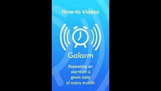 How-to create a repeating alarm for a given date of the month