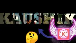 How to make text animation like @Kaushik is live | Text blending like kaushik is live on kinemaster|