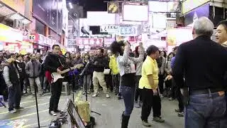 The Voice Of Love + More Than I Can Say + I Should Have Known Better - 3L樂隊 香港旺角街頭表演Busking - 150110