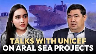 Unicef program officer Sagitjan Aytjanov discusses projects in Aral Sea region