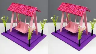DIY Miniature Swing Making at Home l Paper Craft Ideas l Paper Swing