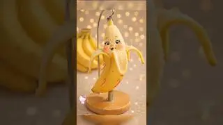 dancing banana 🍌With ASMR food animation✨