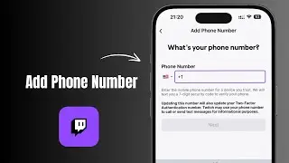 How to Add Phone Number on Twitch? 