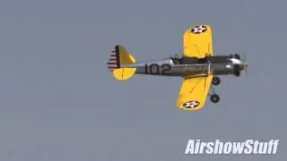 PT-22 Recruit Flyby and Wing Wave - Deke Slayton Airfest 2014