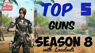 Top 5 guns in Season 8 COD MOBILE with gunsmith Loadouts | Best guns Ranked MP | New Update #codm