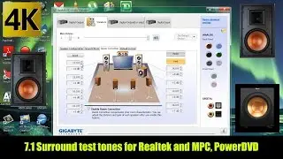 7.1 DTS HD MA (dtshd) surround pink noise test files for each speaker calibration 4k