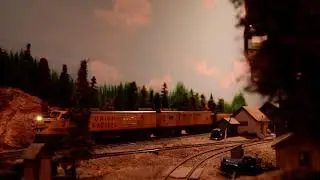 UP Super Turbine enters Lead Junction (Pt.2) on the Great Plains Northern S Scale layout.