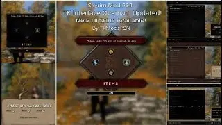 Skyrim Mod PS4: TK INTERFACE OVERHAUL Updated! New UI Skins Available! By TkModsPSN