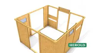 Sestavení zahradního domku Herold A3333B