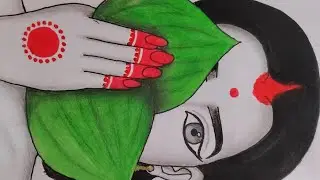 A Bengali girl drawing ❤️ beautiful pictures ✨🌹 with pencil#viralvideo #bengaligirl#drawing 