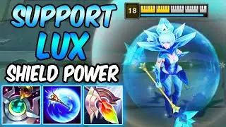 MAX SHIELD POWER ICE LUX SUPPORT 92% K.P | Build & Runes | Diamond Commentary | League of Legends