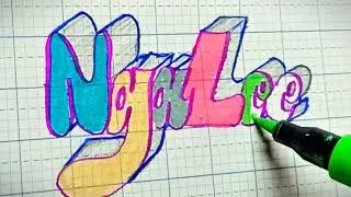 Create 3D Graffiti Logo for Channel Nga Lee Handwriting