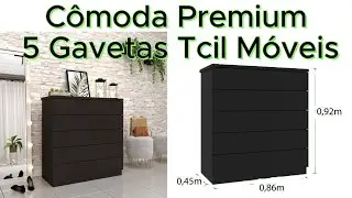 Cômoda 5 Gavetas Premium Tcil Móveis #montagem #comoda #passofundo #riograndedosul