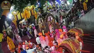 श्री तुळजाभवानी देवीचा छबिना सोलापुर च्या काठ्या सोबत  चरणतीर्थ दर्शन व नवरात्र सांगता