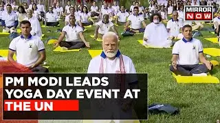 PM Modi Leads Yoga Day Event In New York, Says 'Yoga Unites The World' | Latest English News