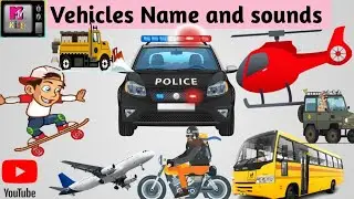 Learning Street Vehicles Name! Modes Of Transport For Children! Means Of Transport !