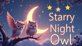 Lullaby for Babies | Starry Night Owl | Gentle Sleep Music 🌙🦉