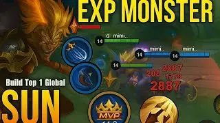 EXP LANE DOMINATOR 💀💀!! SUN BEST GAMEPLAY 2025 //