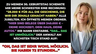 Zum 30. Geburtstag Gab Mir Meine Schwester Eine Rechnung: 
