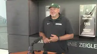 Michigan State o-line coach Jim Michalczik training camp update '25